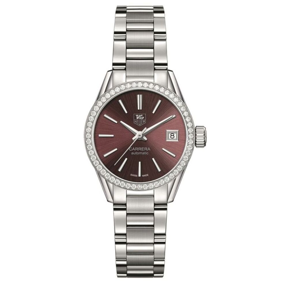 Tag heuer Women's Carrera Maroon Dial Watch - WAR2418BA077